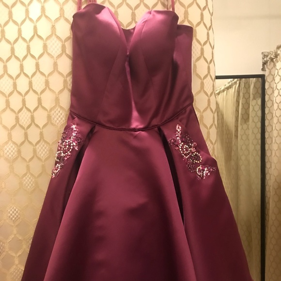 Mori Lee 9451 Plum - Picture 1 of 7